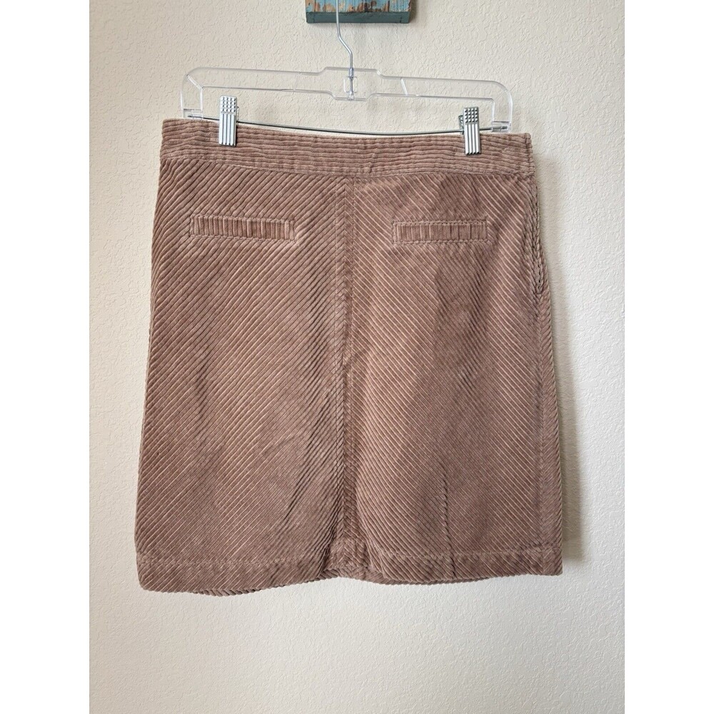 Talbots Women's Size 10 Petite Brown 100% Cotton Corduroy Pencil Skirt